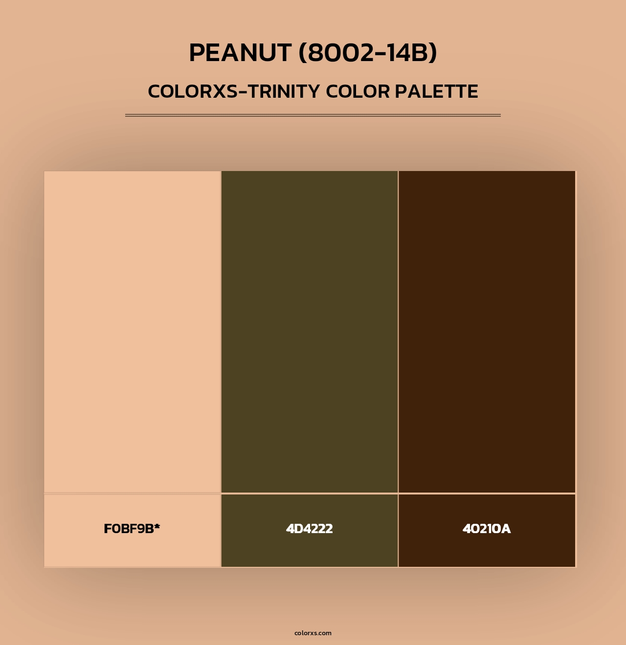 Peanut (8002-14B) - Colorxs Trinity Palette
