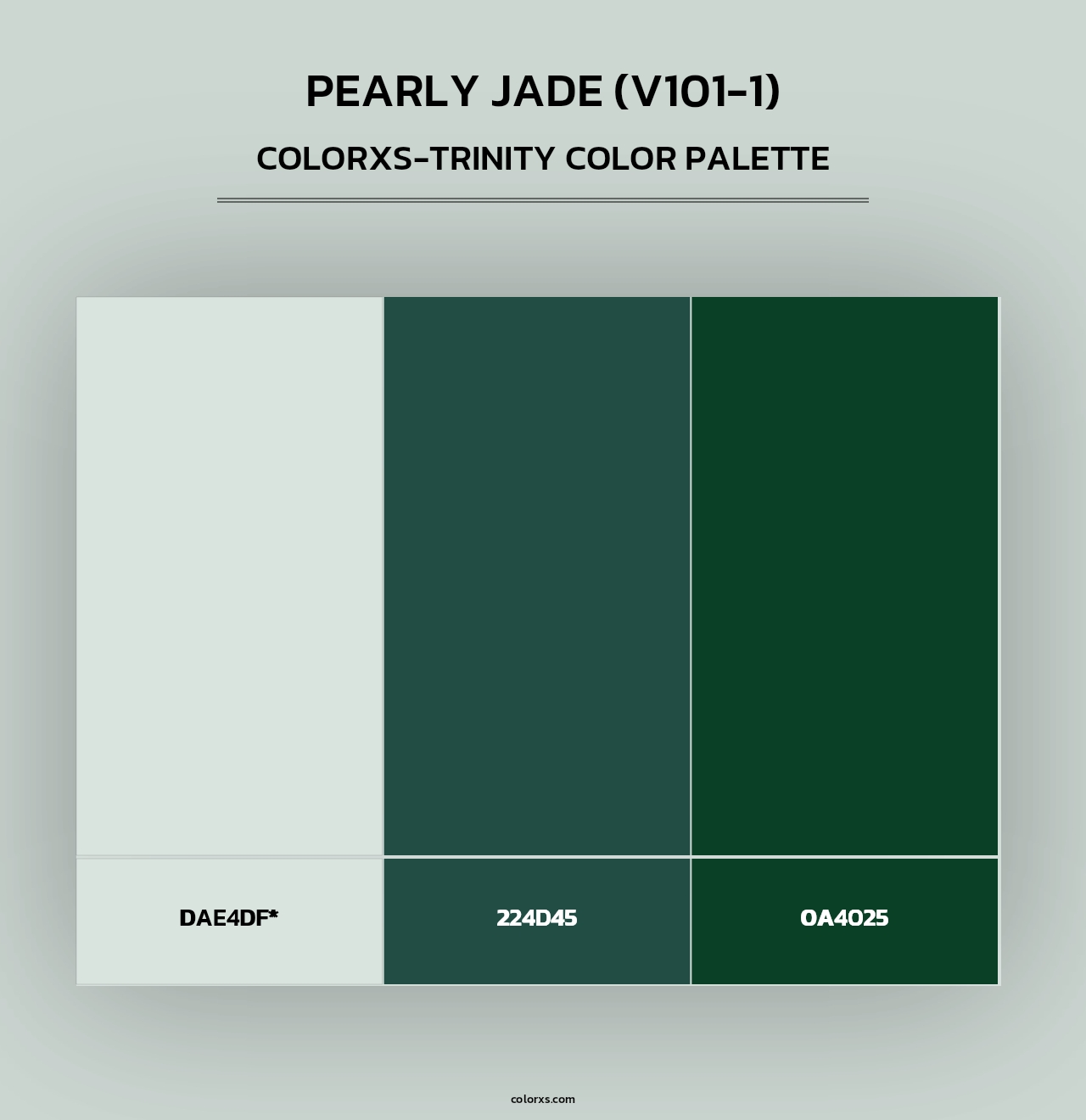 Pearly Jade (V101-1) - Colorxs Trinity Palette