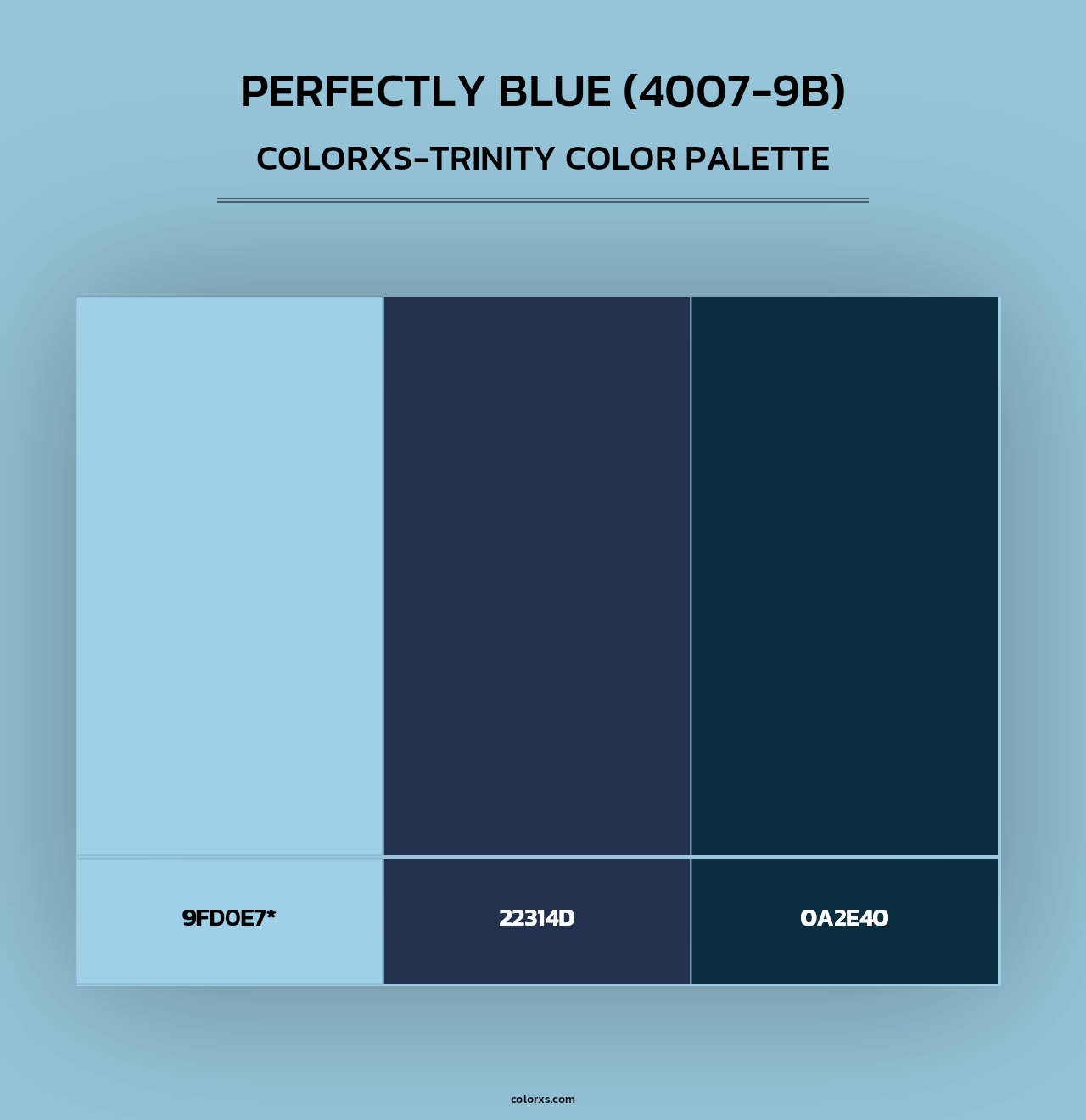 Perfectly Blue (4007-9B) - Colorxs Trinity Palette