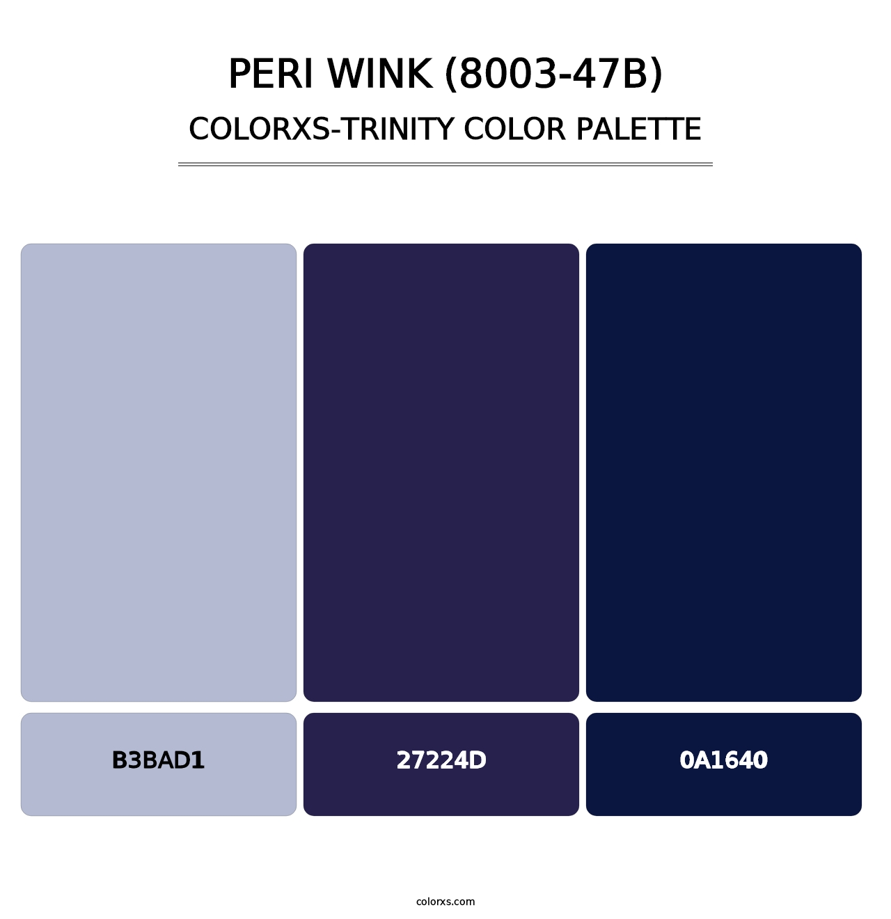 Peri Wink (8003-47B) - Colorxs Trinity Palette