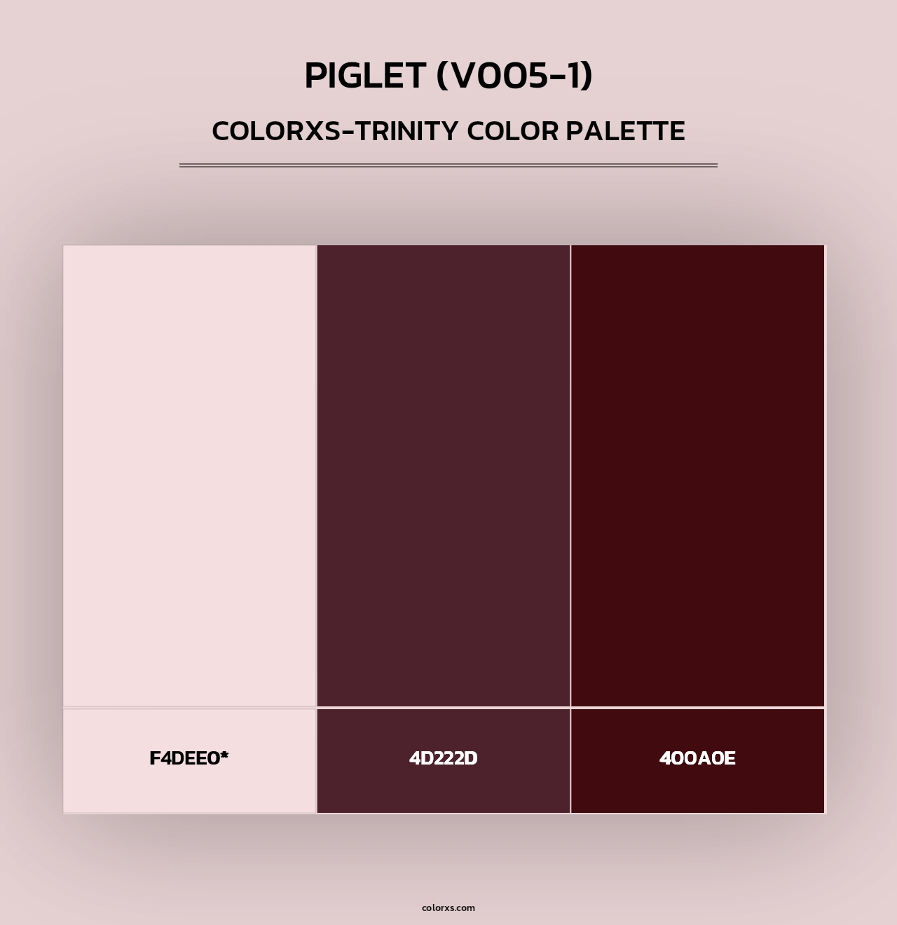 Piglet (V005-1) - Colorxs Trinity Palette
