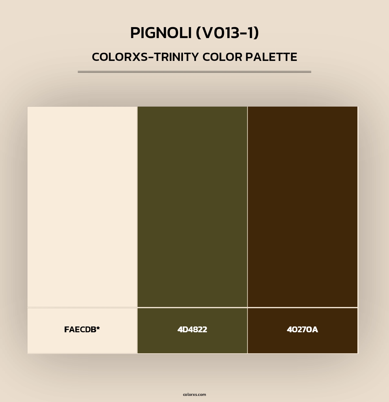 Pignoli (V013-1) - Colorxs Trinity Palette