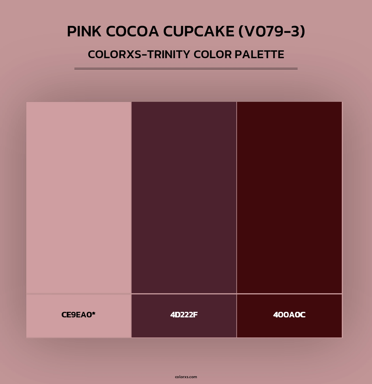 Pink Cocoa Cupcake (V079-3) - Colorxs Trinity Palette