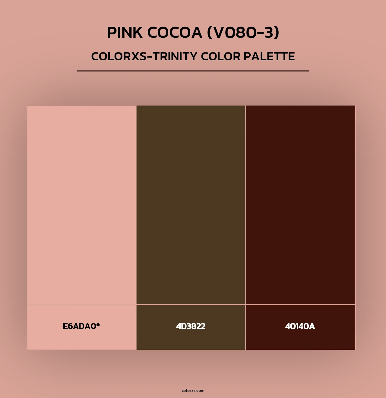 Pink Cocoa (V080-3) - Colorxs Trinity Palette
