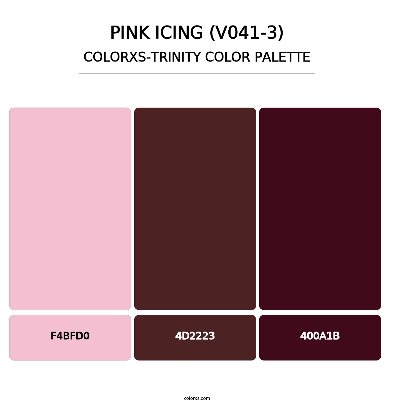 Pink Icing (V041-3) - Colorxs Trinity Palette