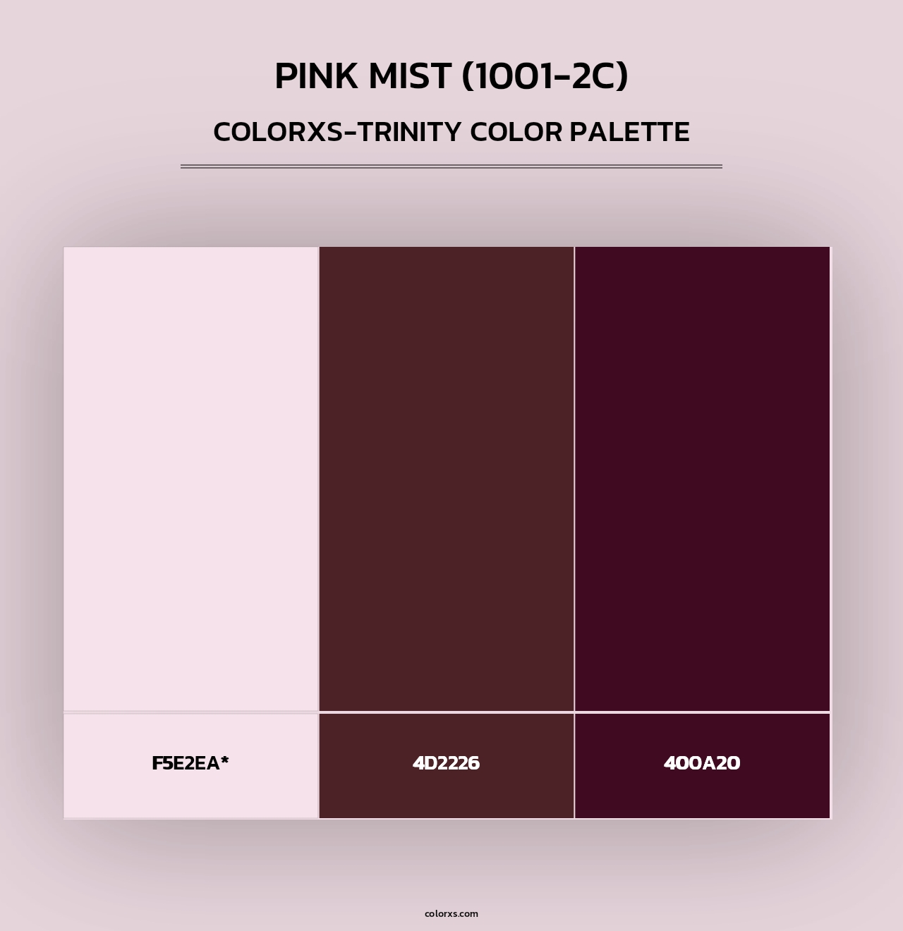 Pink Mist (1001-2C) - Colorxs Trinity Palette
