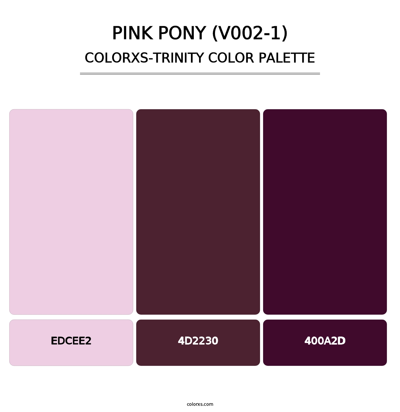 Pink Pony (V002-1) - Colorxs Trinity Palette