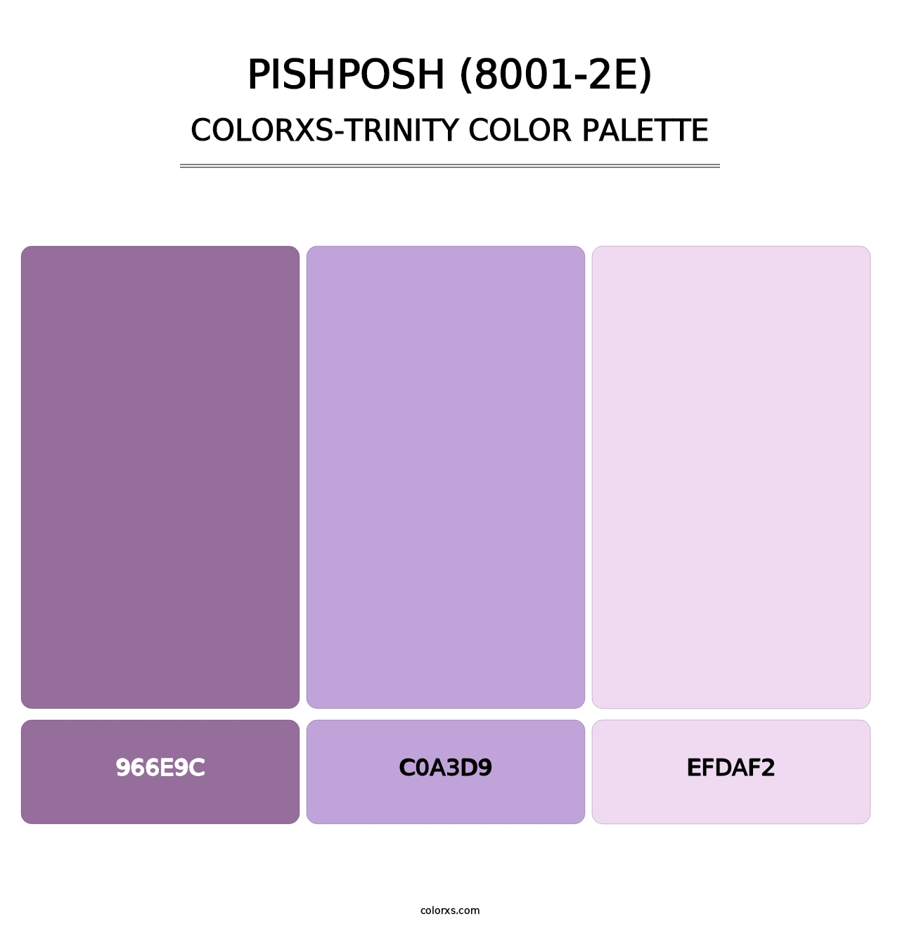 Pishposh (8001-2E) - Colorxs Trinity Palette