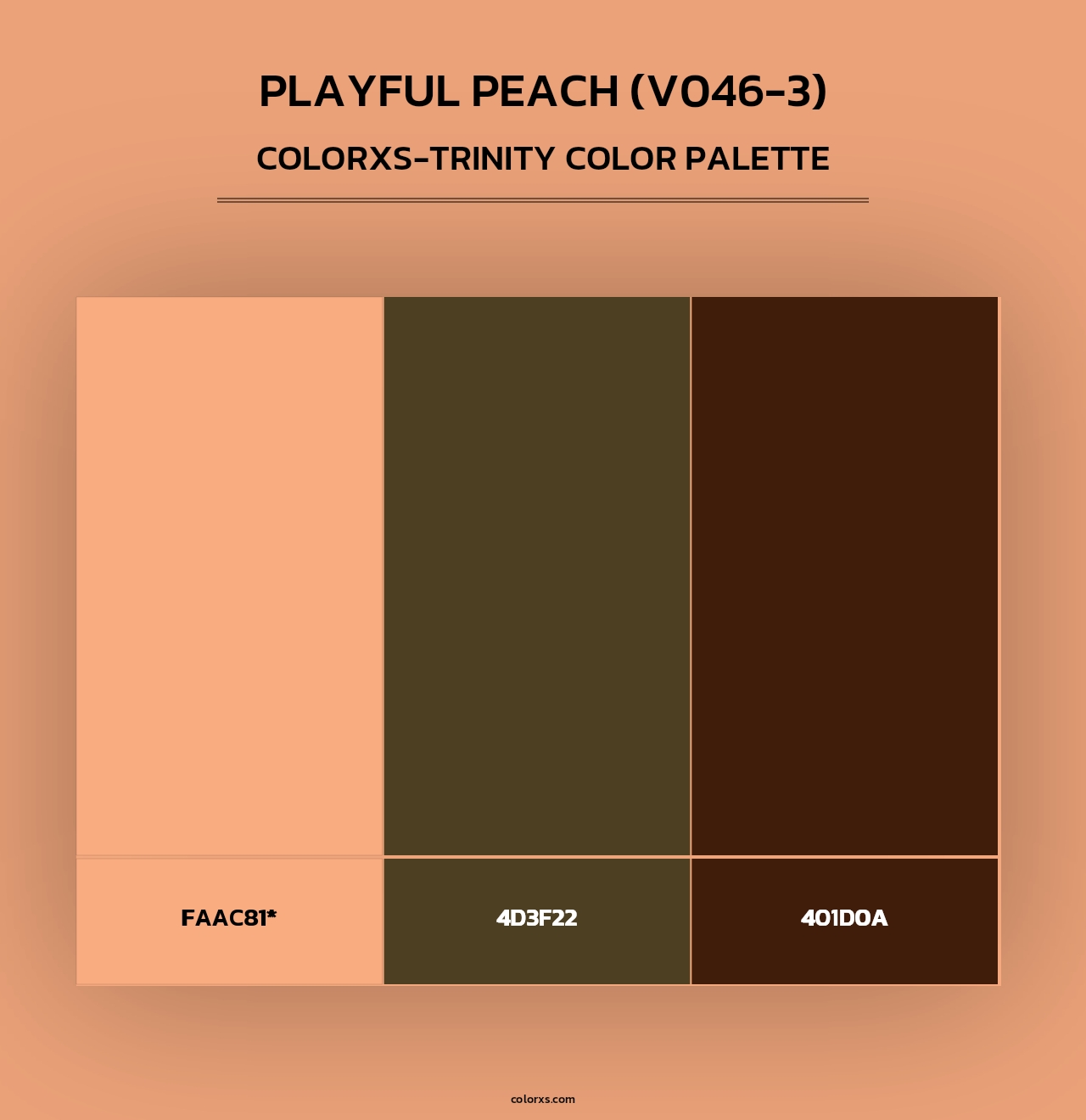 Playful Peach (V046-3) - Colorxs Trinity Palette