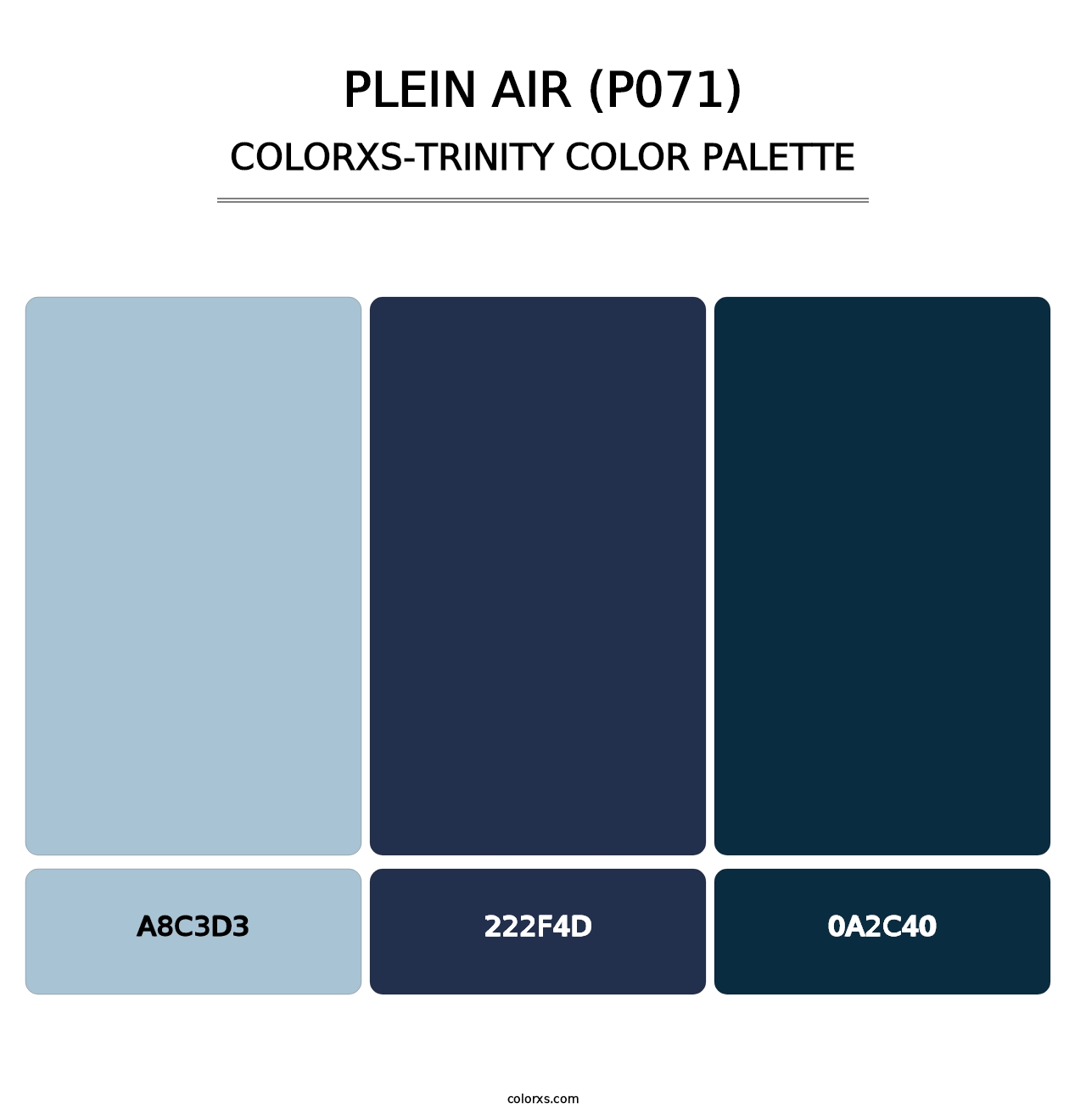 Plein Air (P071) - Colorxs Trinity Palette