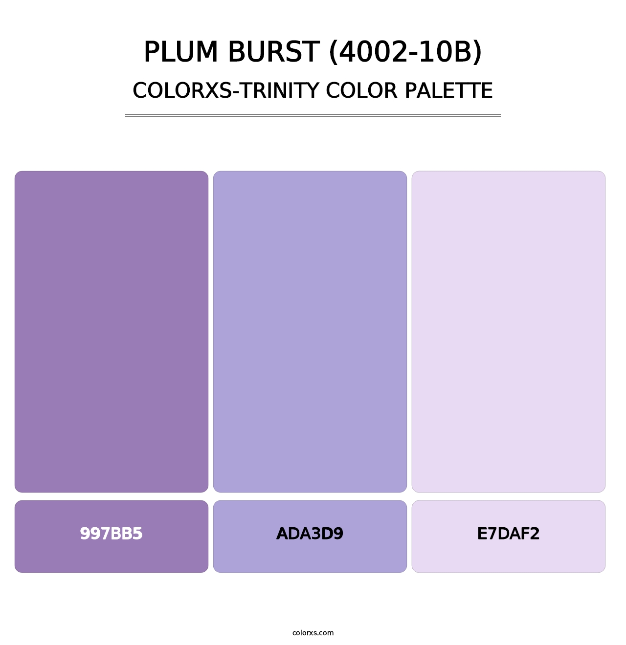 Plum Burst (4002-10B) - Colorxs Trinity Palette