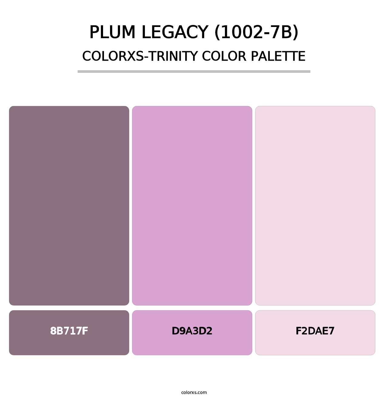 Plum Legacy (1002-7B) - Colorxs Trinity Palette