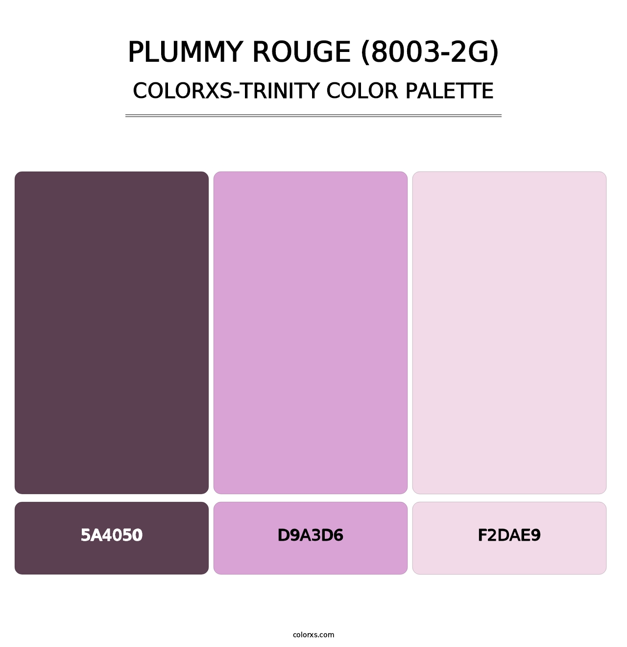 Plummy Rouge (8003-2G) - Colorxs Trinity Palette