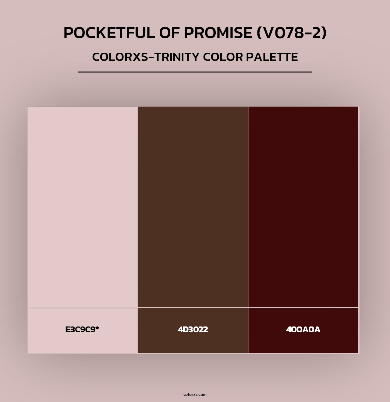 Pocketful of Promise (V078-2) - Colorxs Trinity Palette