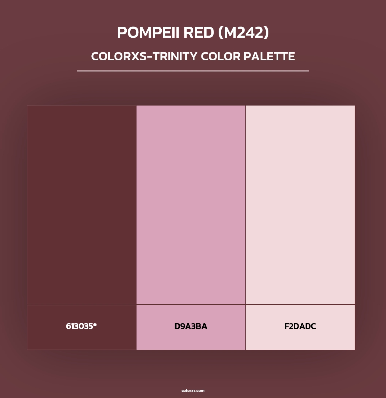 Pompeii Red (M242) - Colorxs Trinity Palette