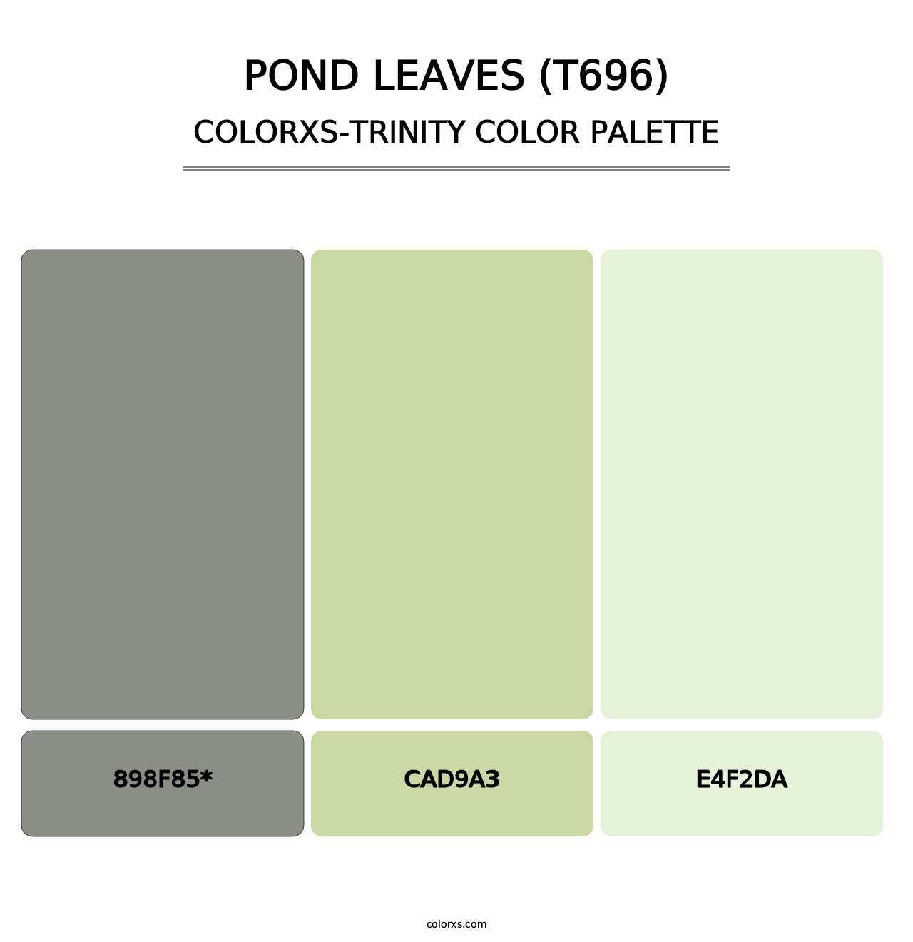 Pond Leaves (T696) - Colorxs Trinity Palette