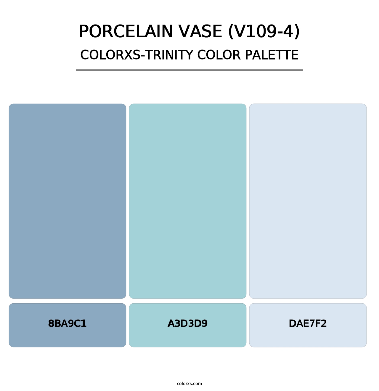 Porcelain Vase (V109-4) - Colorxs Trinity Palette