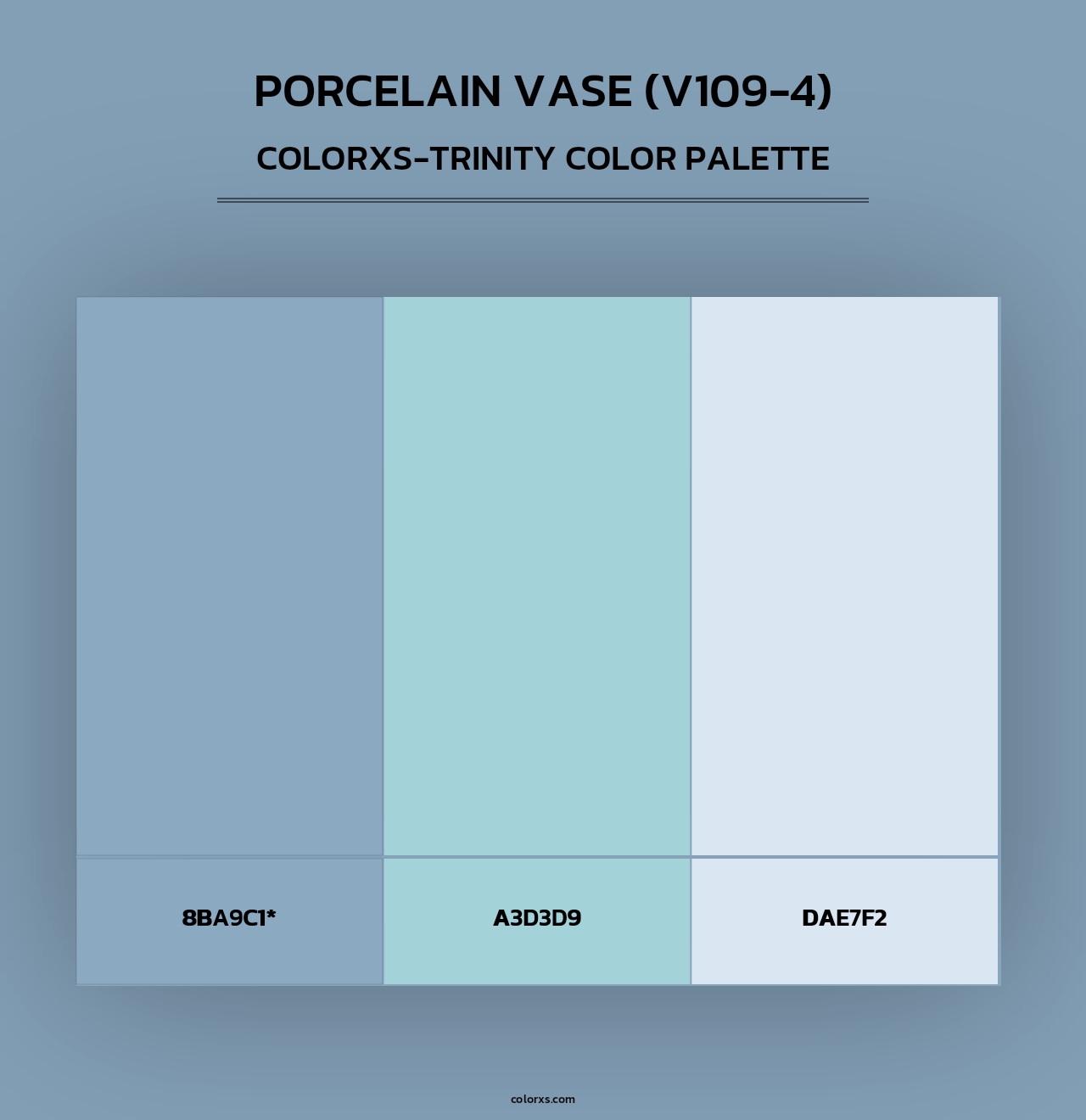 Porcelain Vase (V109-4) - Colorxs Trinity Palette