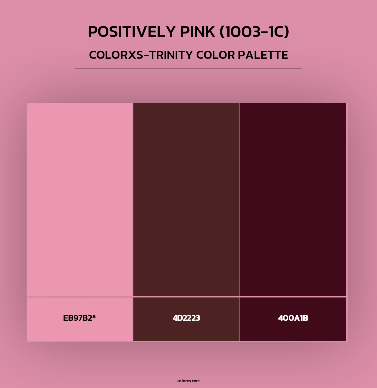 Positively Pink (1003-1C) - Colorxs Trinity Palette