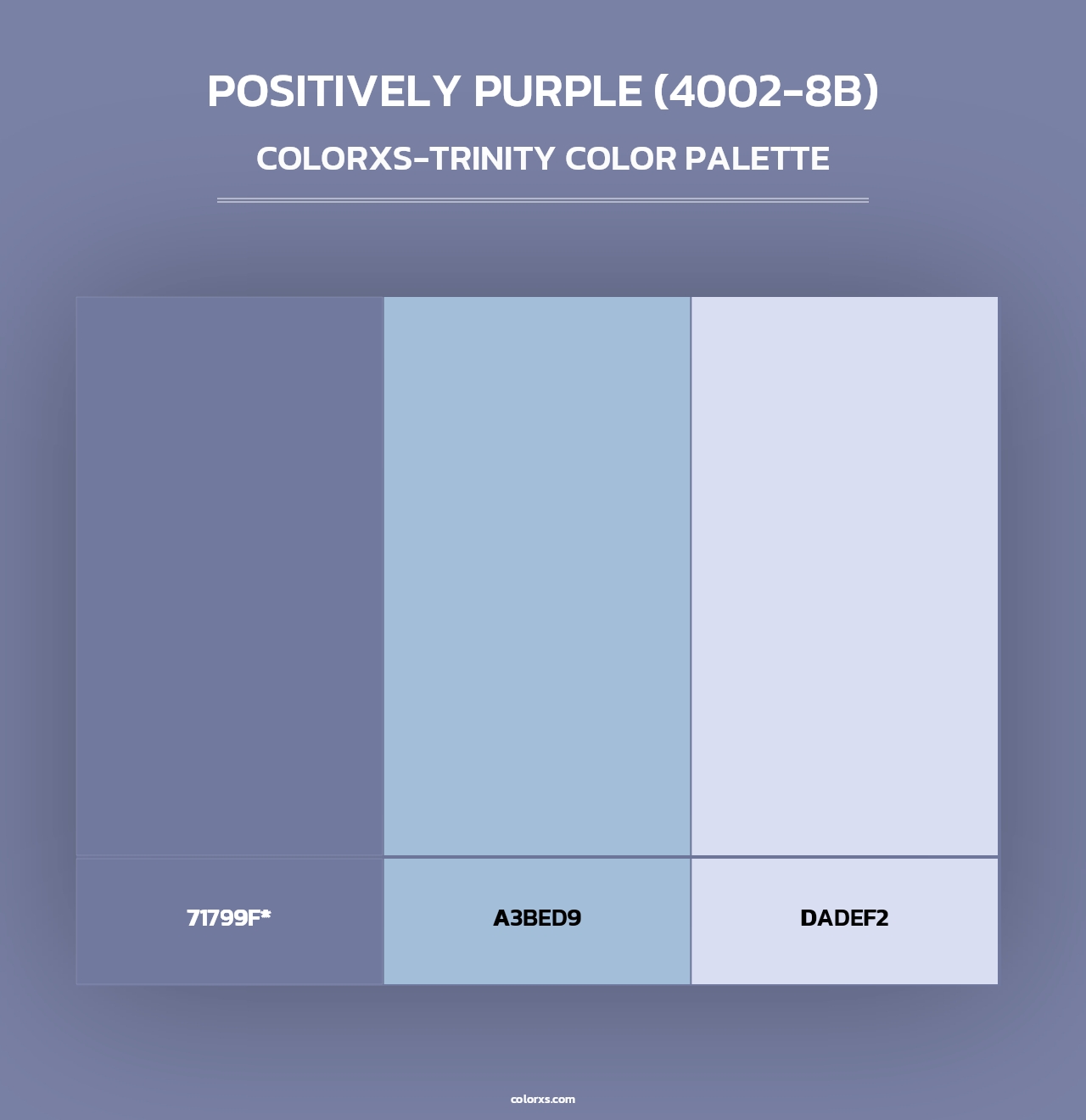 Positively Purple (4002-8B) - Colorxs Trinity Palette