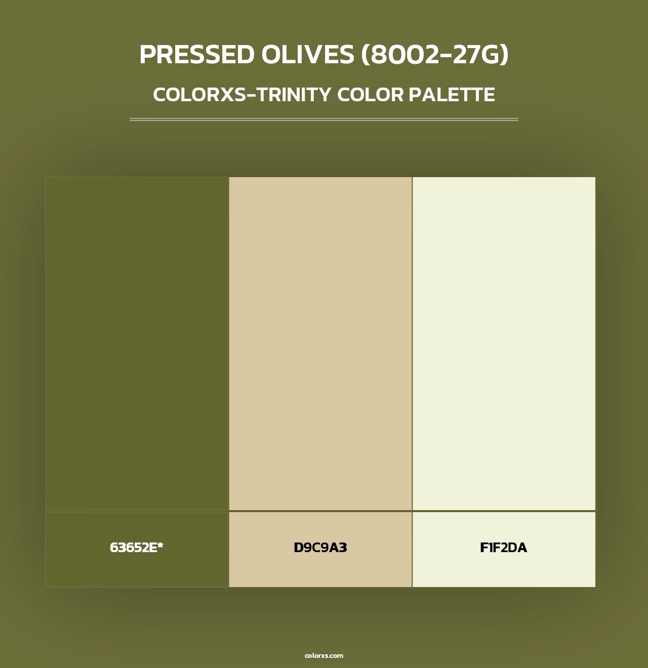 Pressed Olives (8002-27G) - Colorxs Trinity Palette