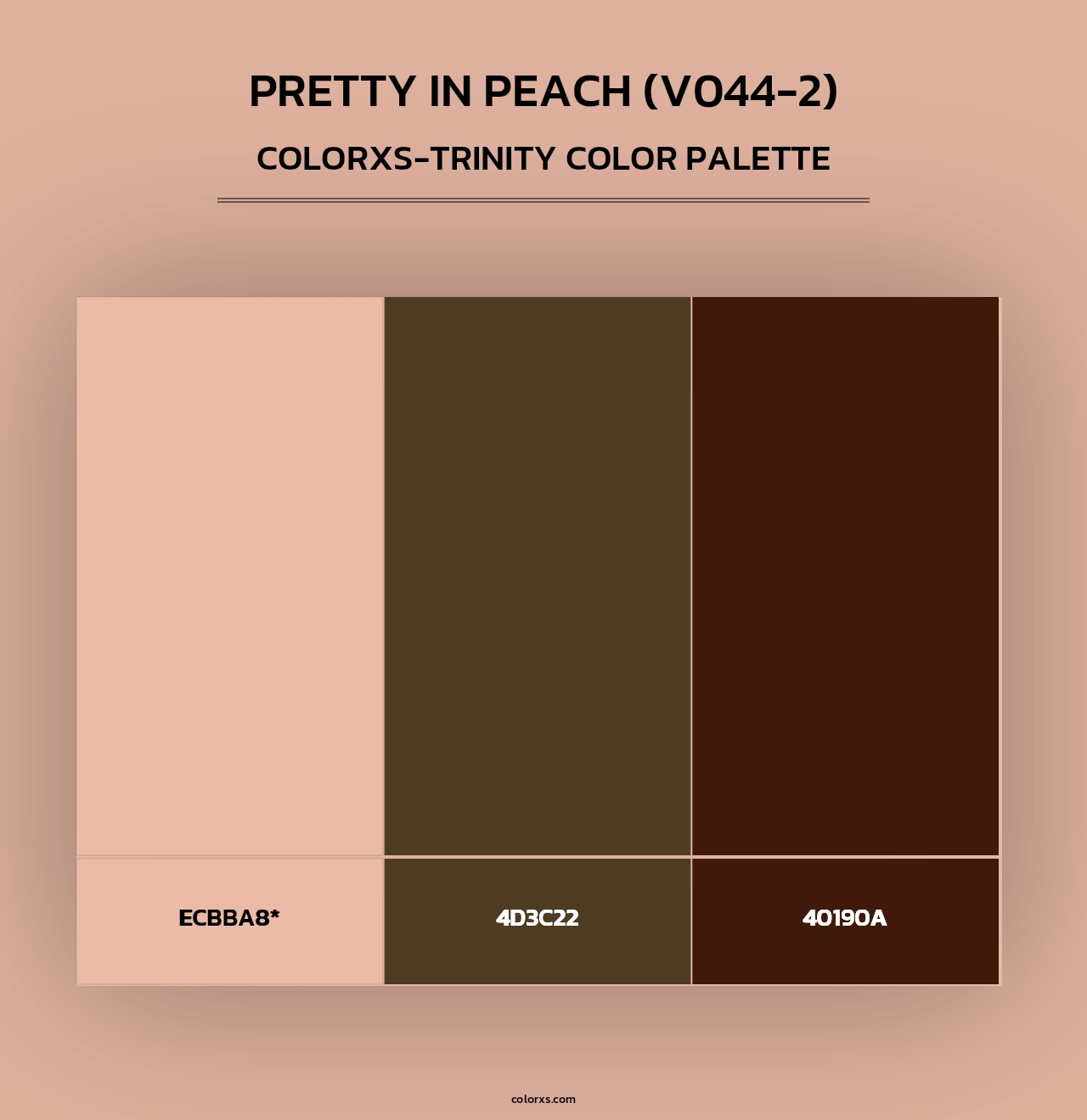 Pretty in Peach (V044-2) - Colorxs Trinity Palette