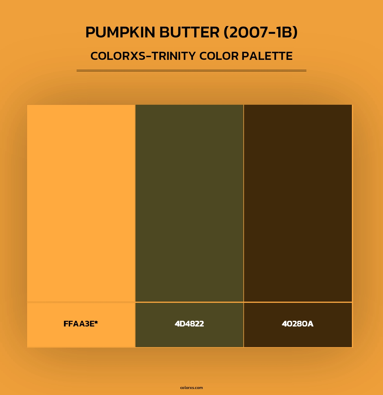 Pumpkin Butter (2007-1B) - Colorxs Trinity Palette