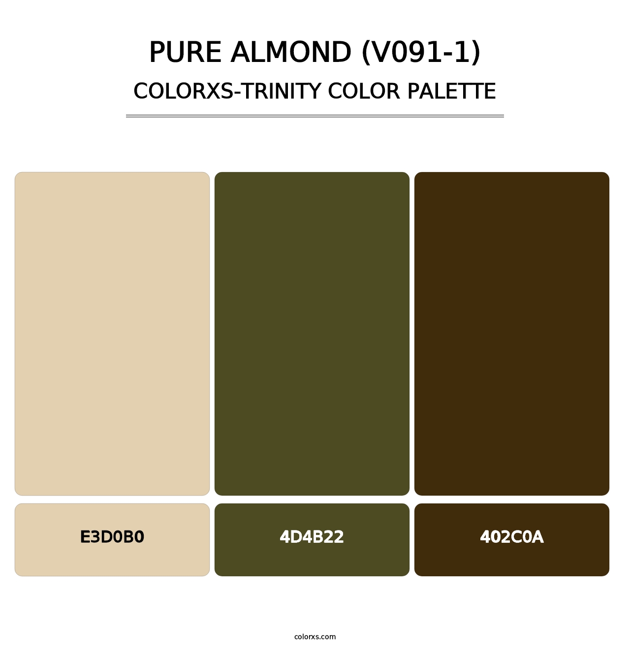 Pure Almond (V091-1) - Colorxs Trinity Palette