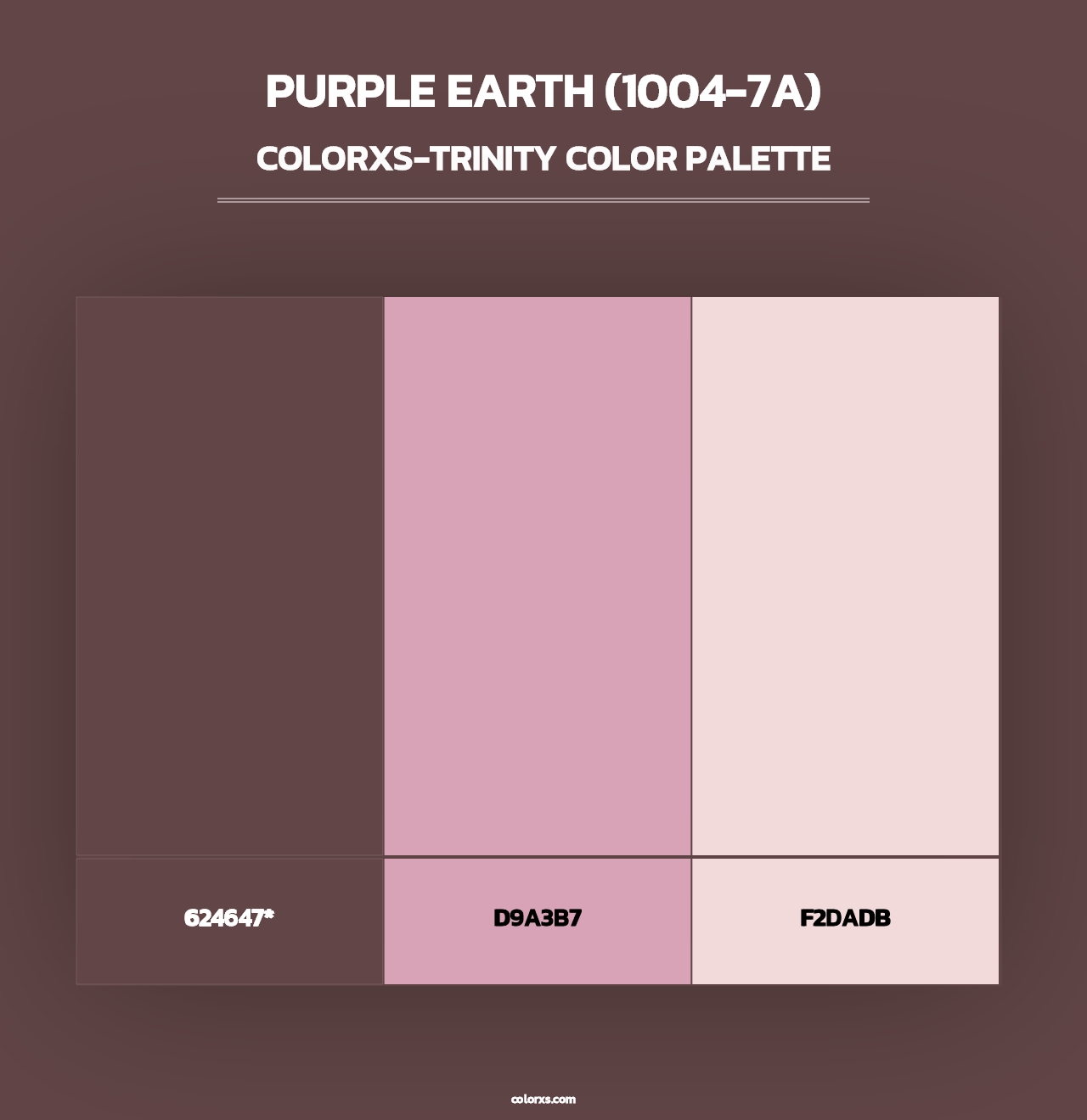 Purple Earth (1004-7A) - Colorxs Trinity Palette