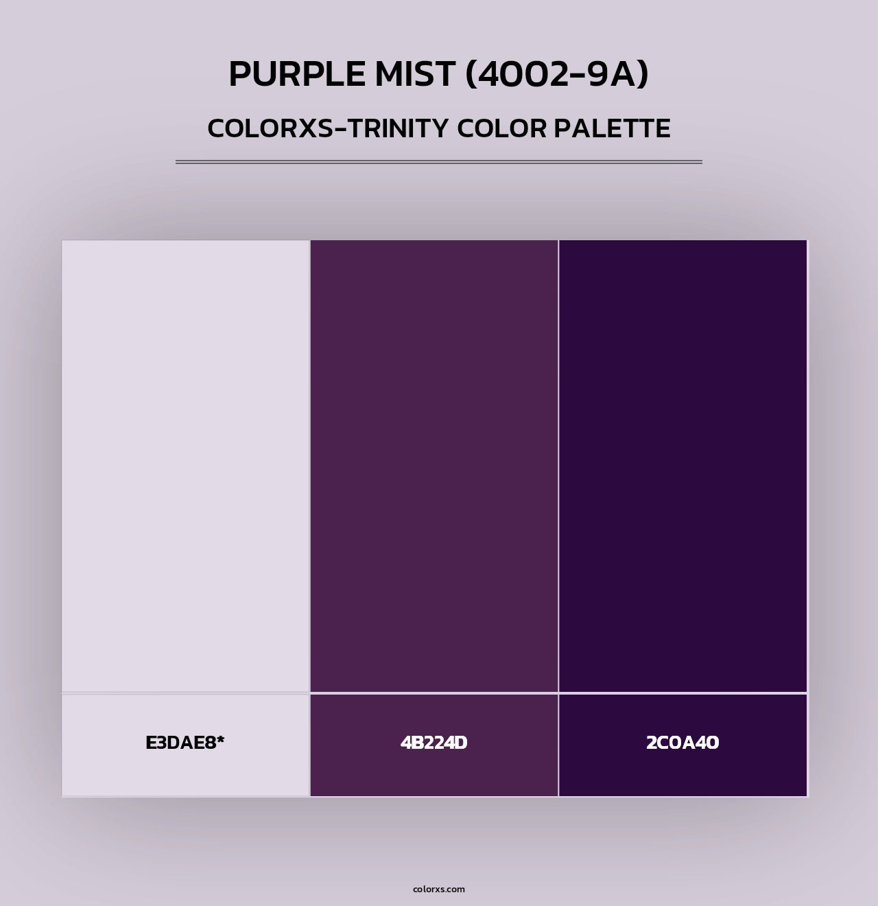 Purple Mist (4002-9A) - Colorxs Trinity Palette