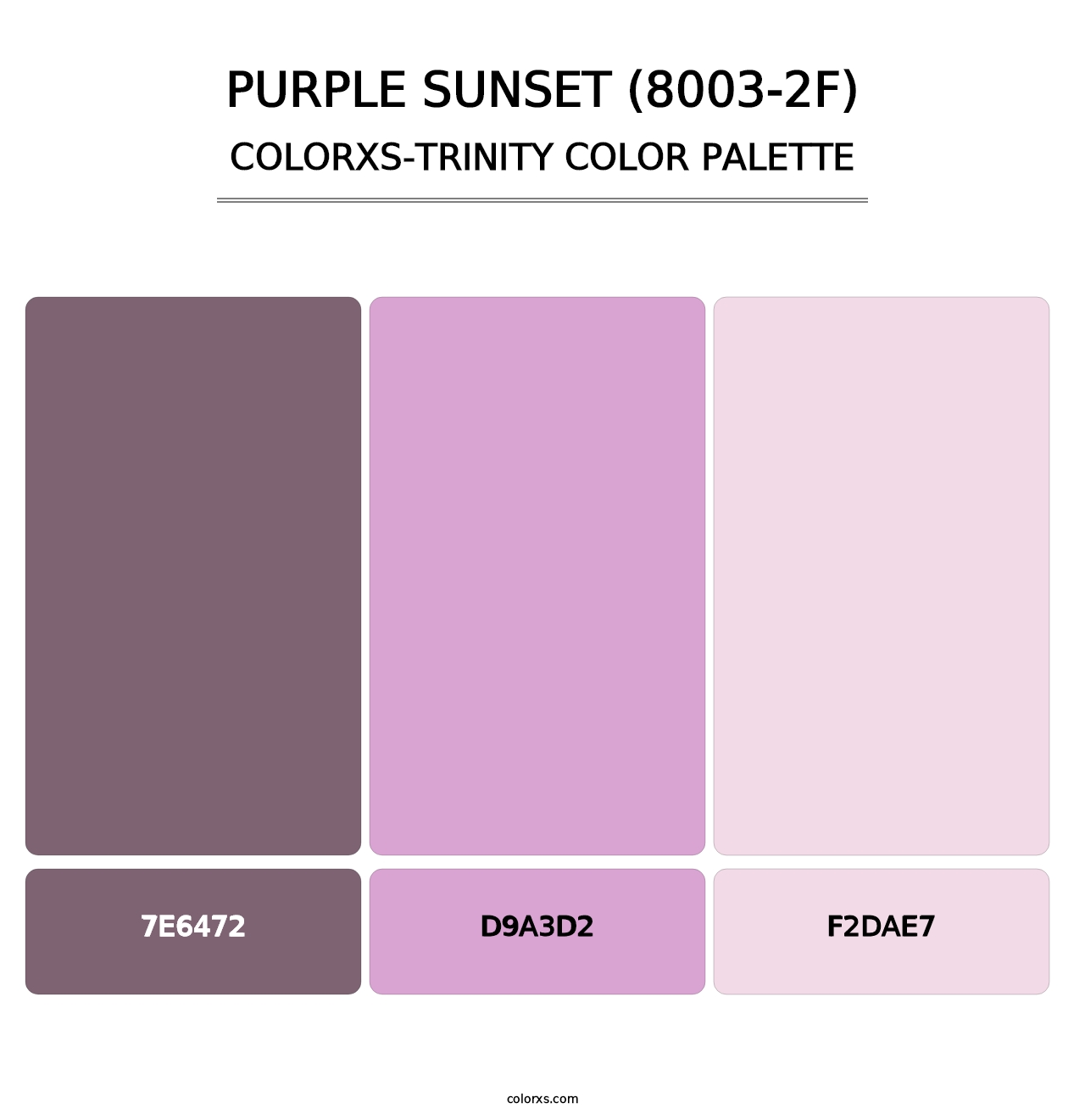 Purple Sunset (8003-2F) - Colorxs Trinity Palette