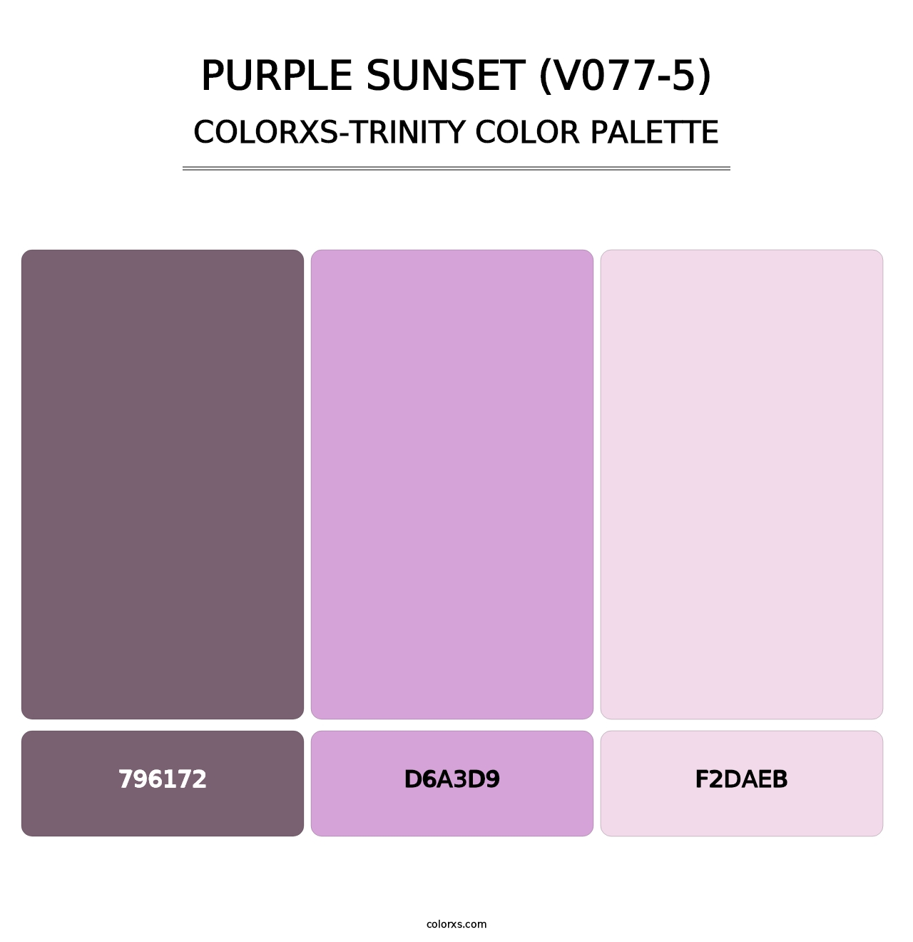 Purple Sunset (V077-5) - Colorxs Trinity Palette