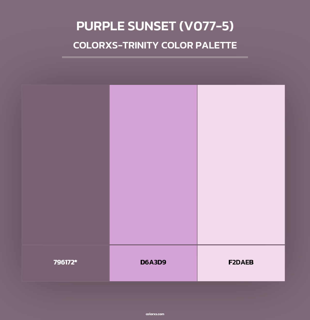 Purple Sunset (V077-5) - Colorxs Trinity Palette