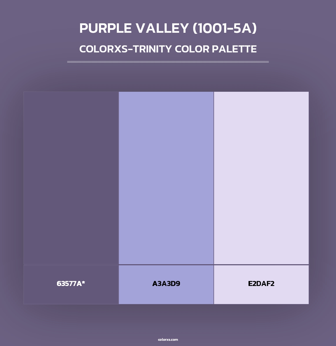Purple Valley (1001-5A) - Colorxs Trinity Palette