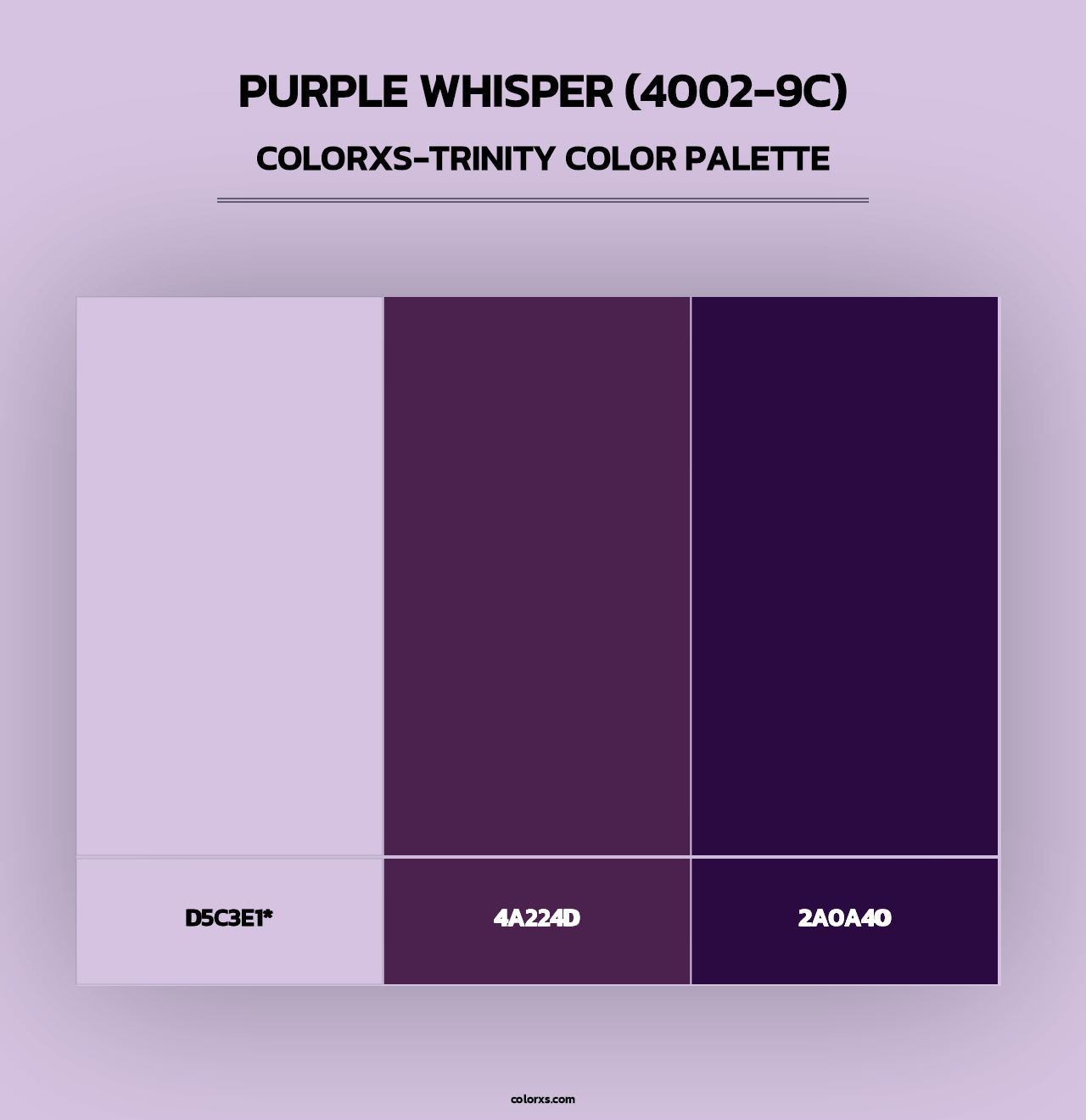 Purple Whisper (4002-9C) - Colorxs Trinity Palette