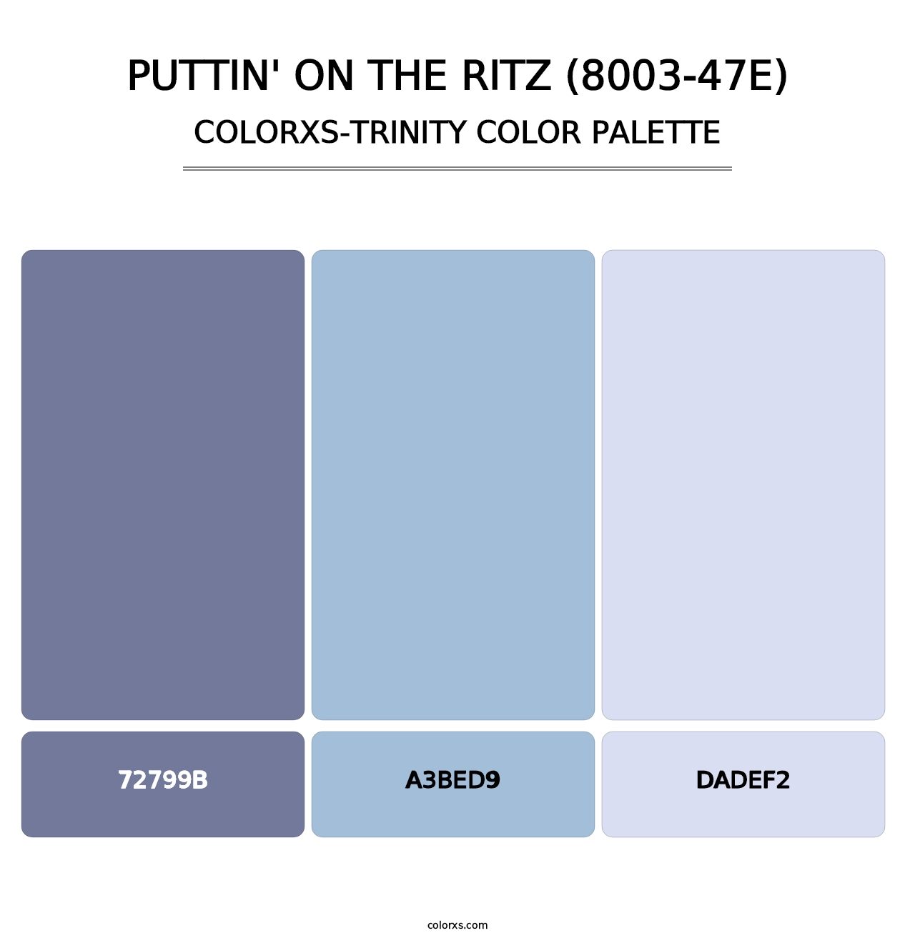 Puttin' on the Ritz (8003-47E) - Colorxs Trinity Palette