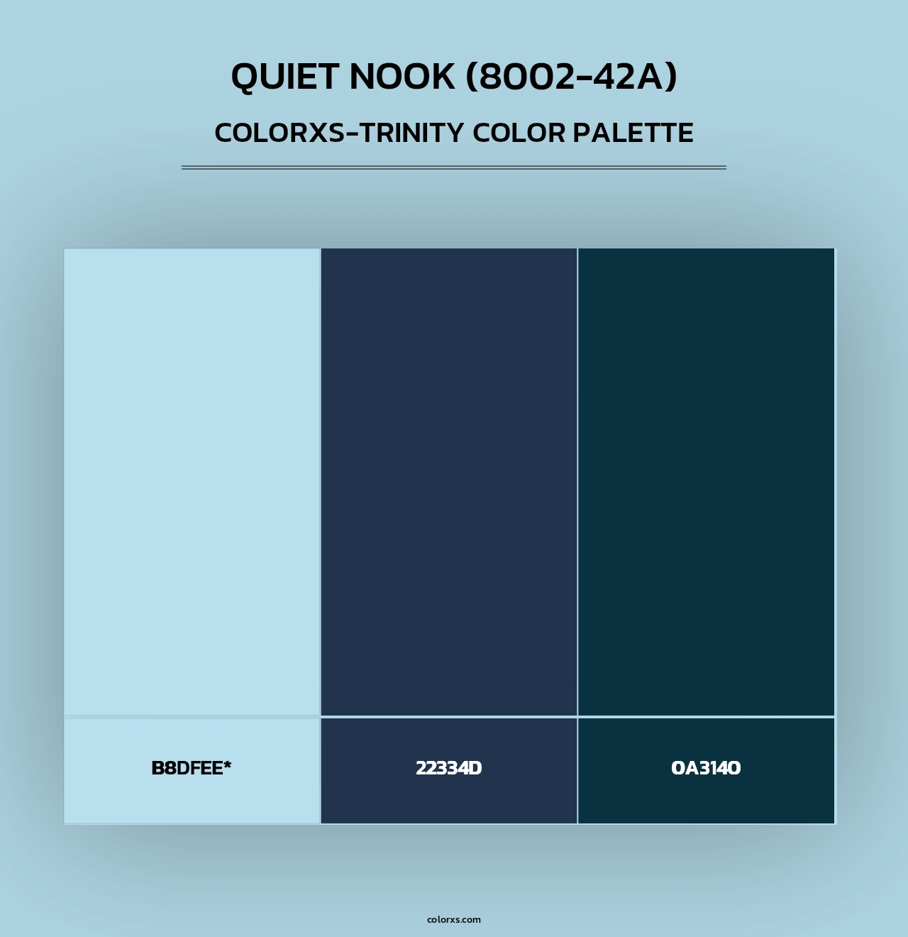Quiet Nook (8002-42A) - Colorxs Trinity Palette