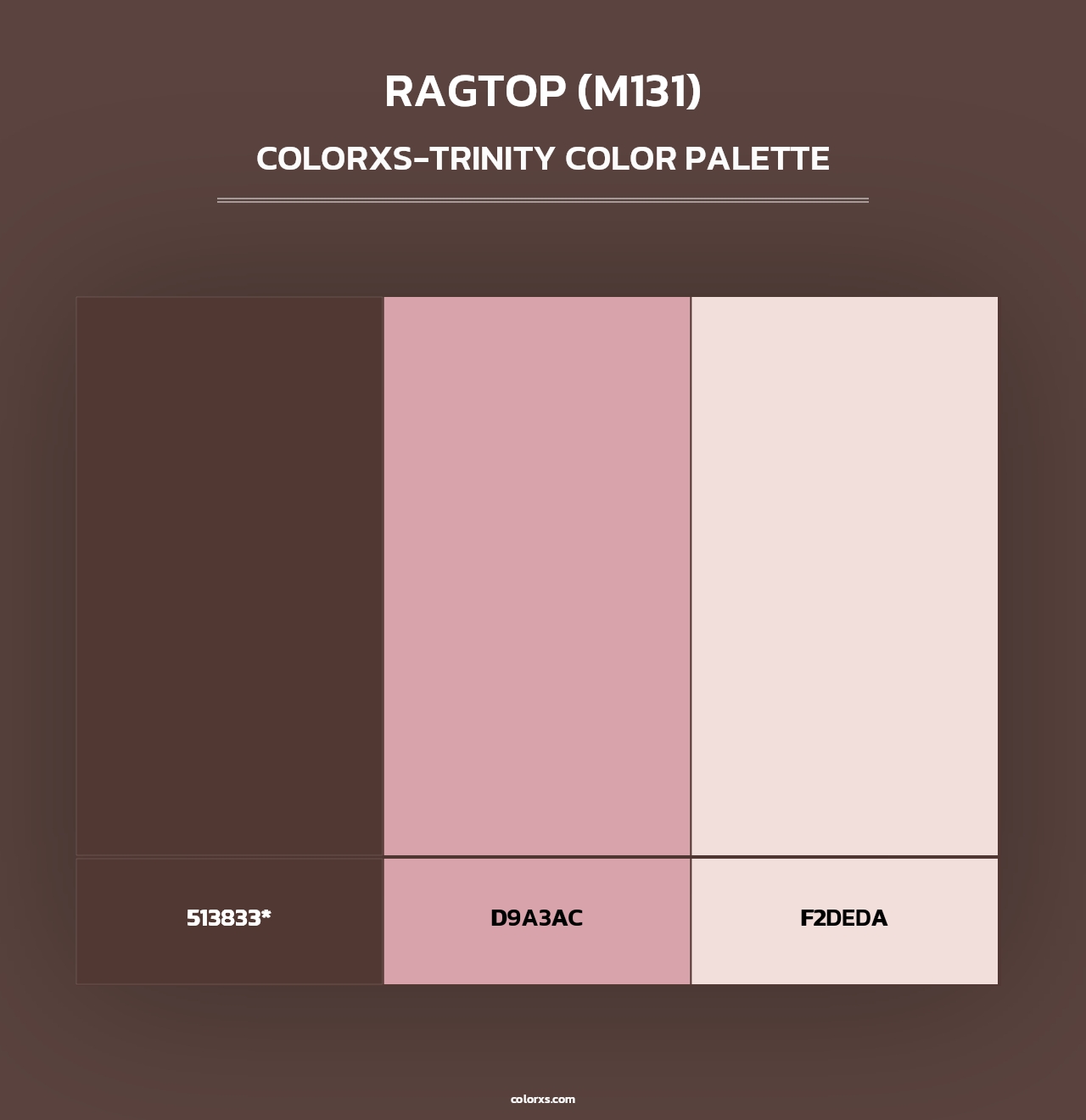 Ragtop (M131) - Colorxs Trinity Palette