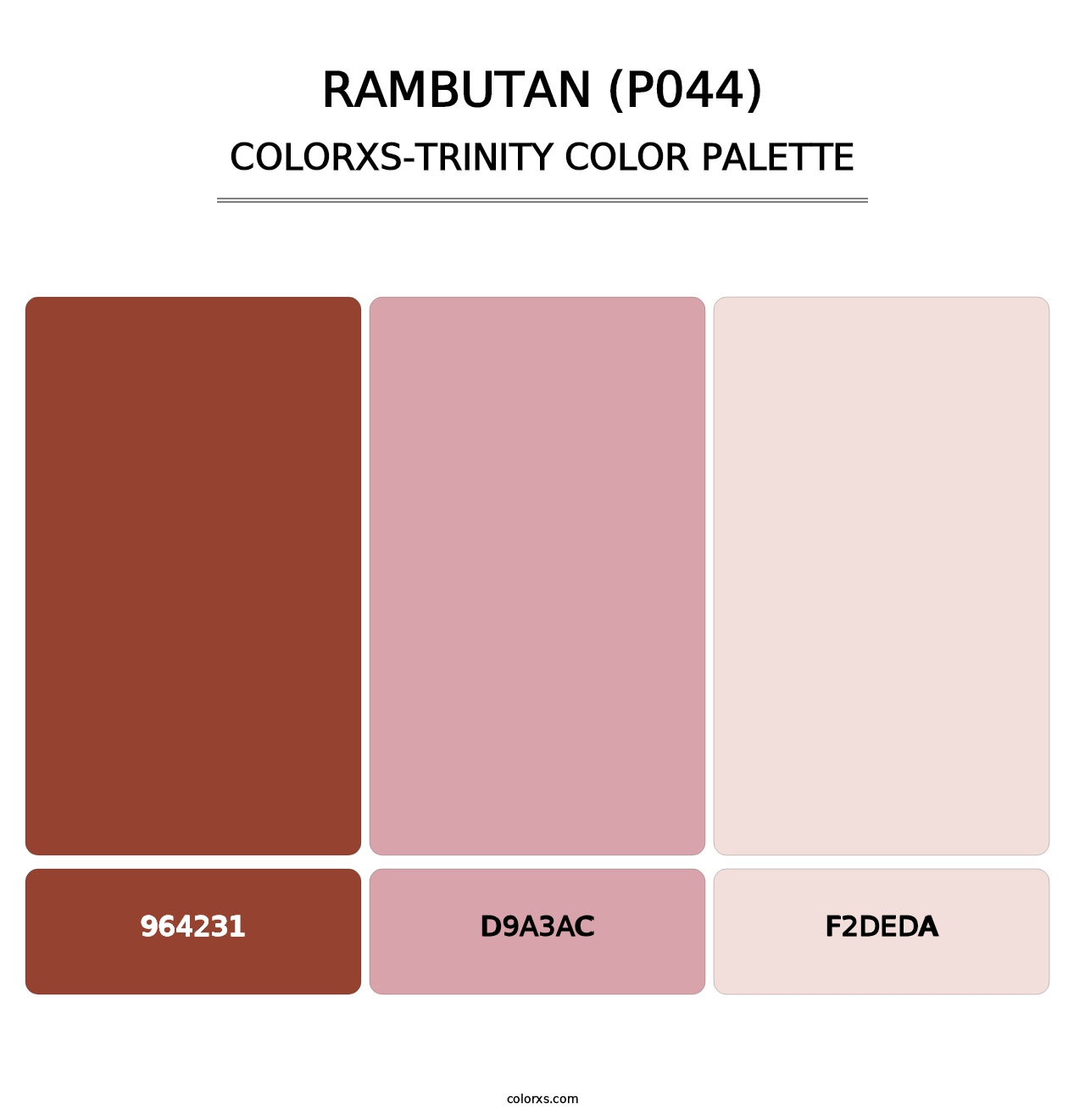 Rambutan (P044) - Colorxs Trinity Palette