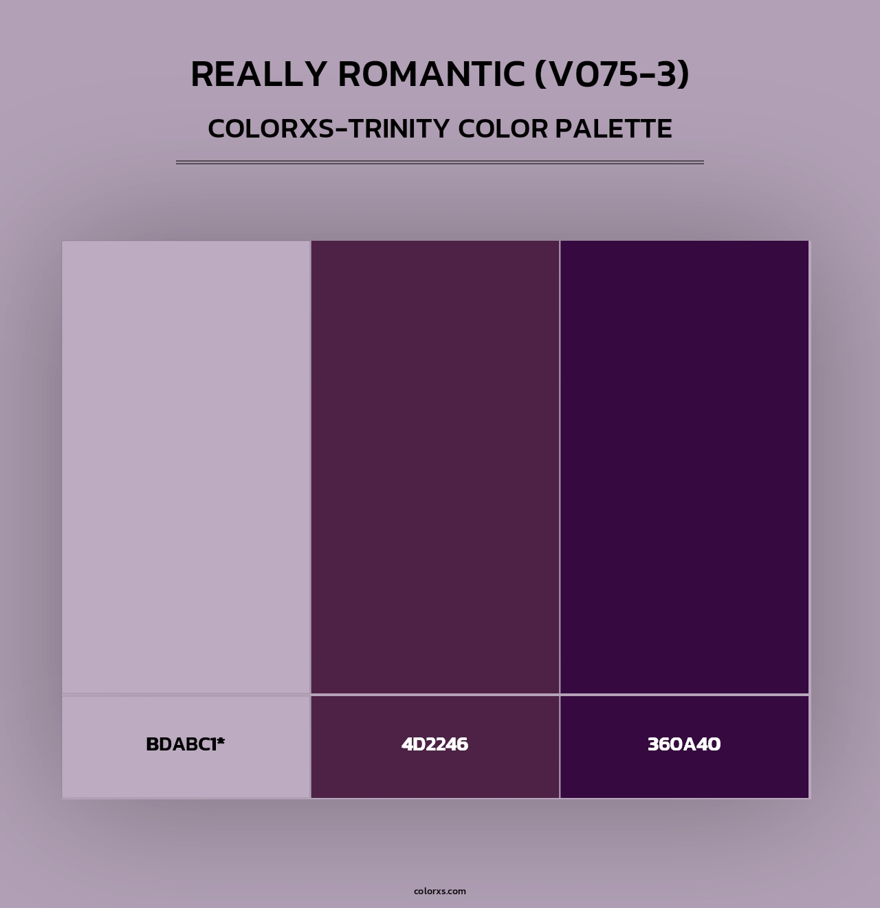Really Romantic (V075-3) - Colorxs Trinity Palette