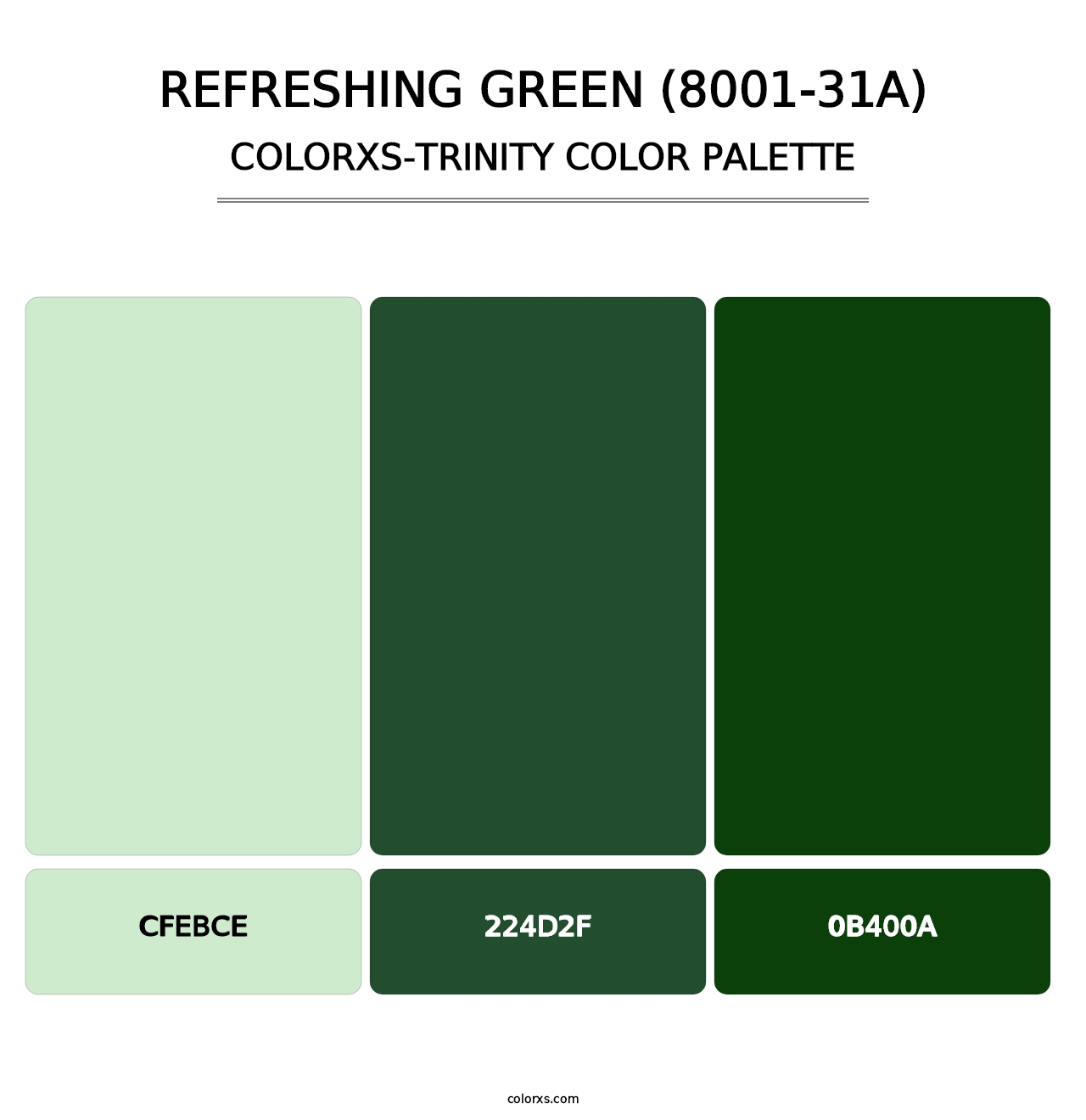 Refreshing Green (8001-31A) - Colorxs Trinity Palette