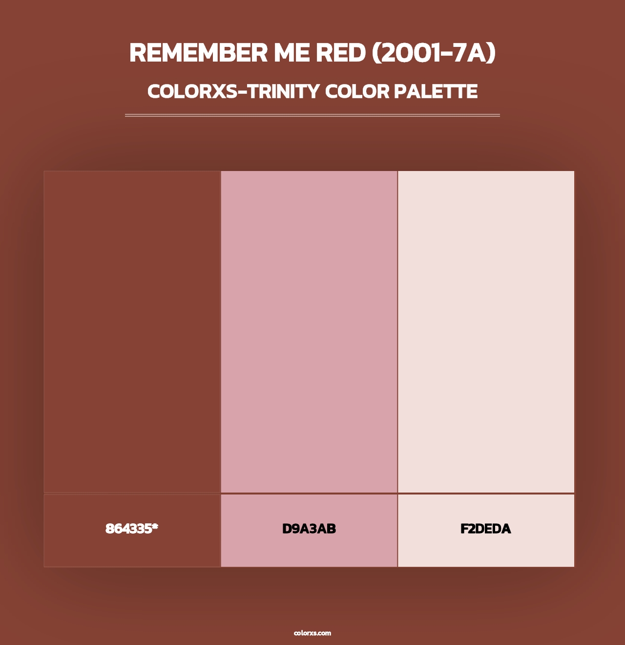 Remember Me Red (2001-7A) - Colorxs Trinity Palette