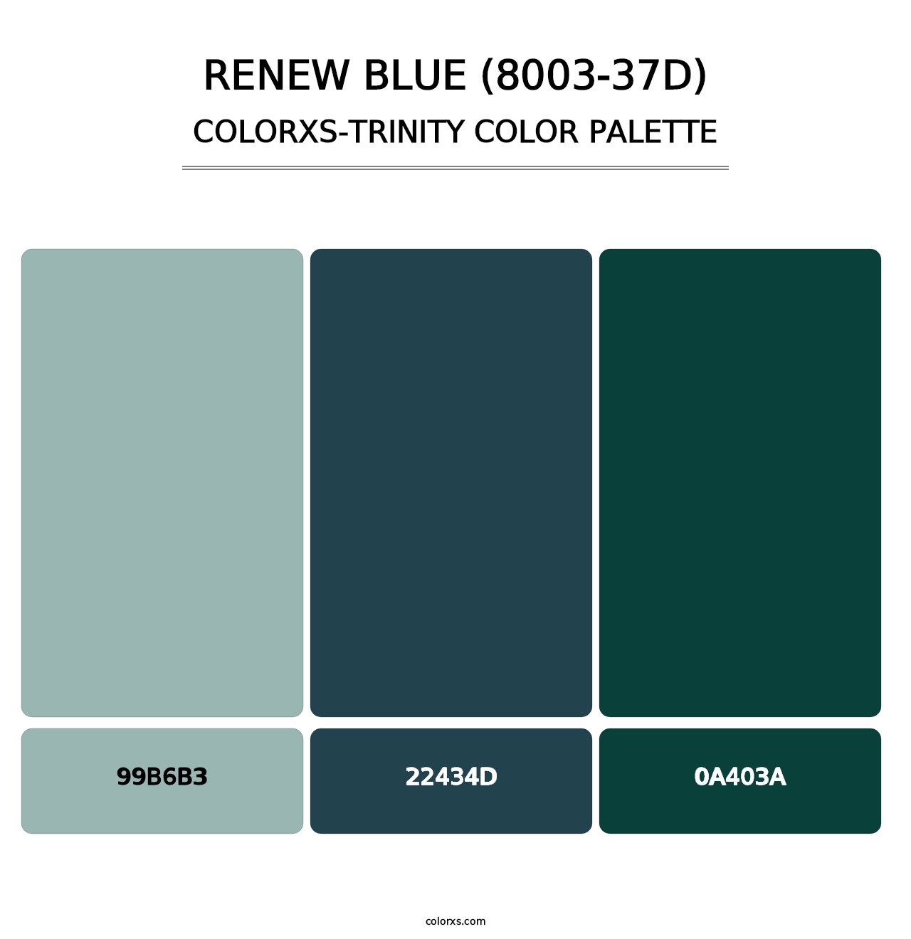 Renew Blue (8003-37D) - Colorxs Trinity Palette
