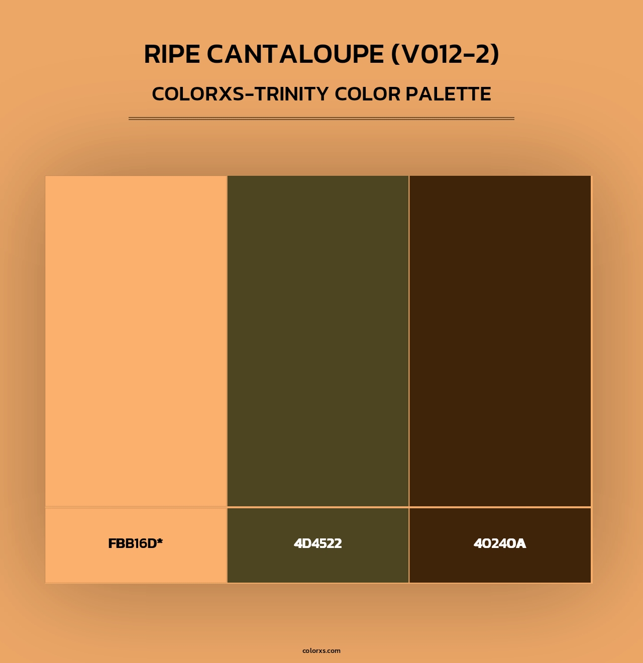 Ripe Cantaloupe (V012-2) - Colorxs Trinity Palette