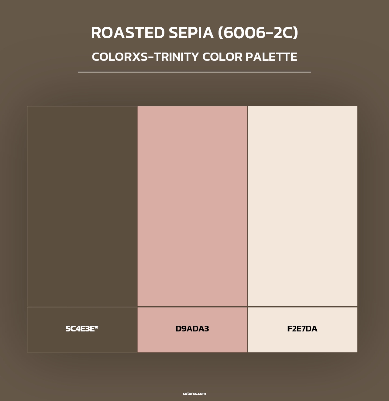 Roasted Sepia (6006-2C) - Colorxs Trinity Palette