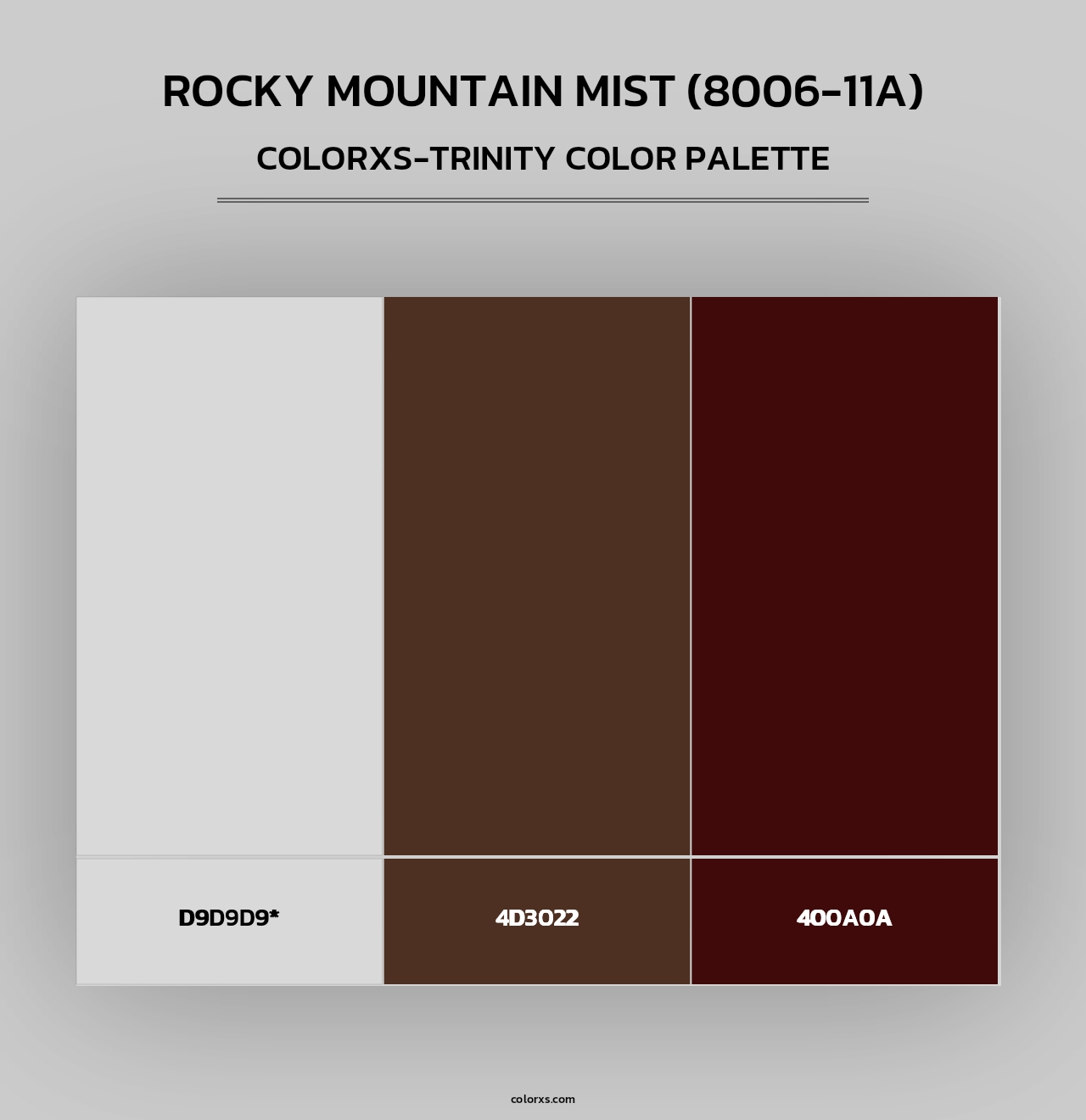 Rocky Mountain Mist (8006-11A) - Colorxs Trinity Palette