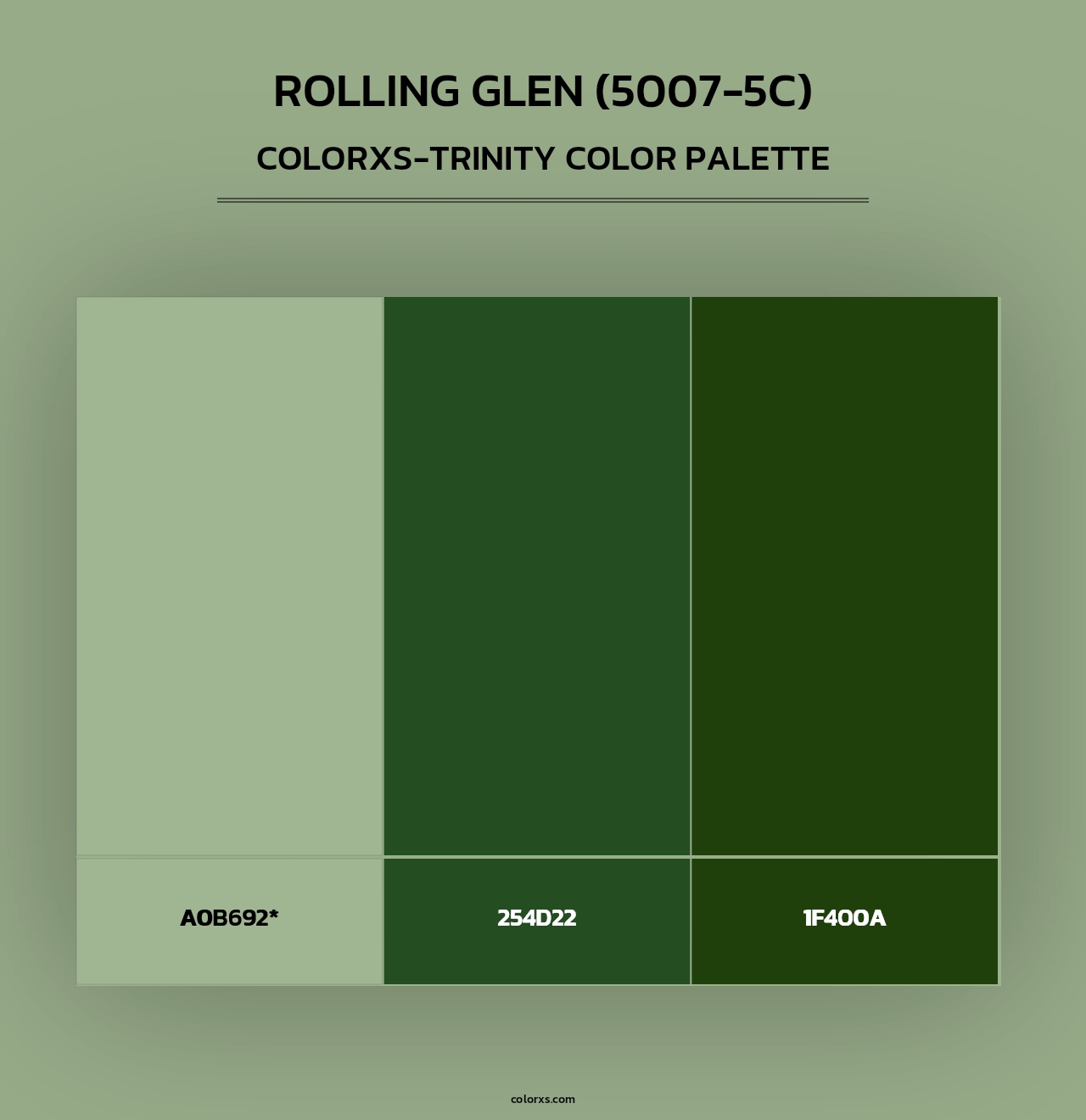 Rolling Glen (5007-5C) - Colorxs Trinity Palette