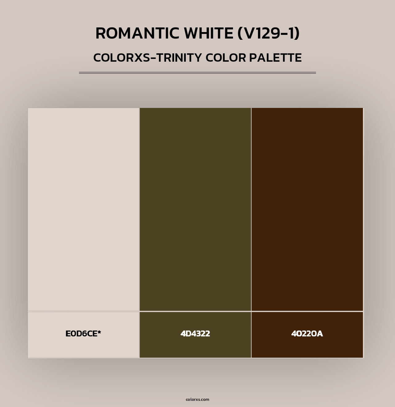 Romantic White (V129-1) - Colorxs Trinity Palette