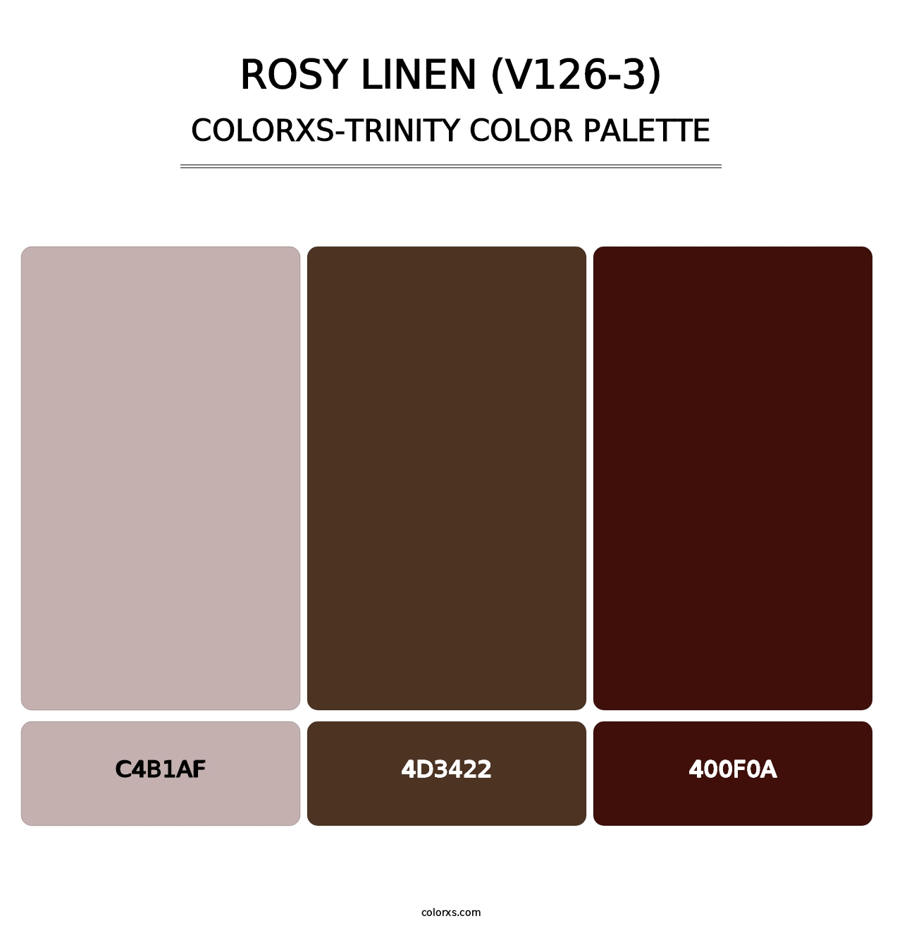 Rosy Linen (V126-3) - Colorxs Trinity Palette