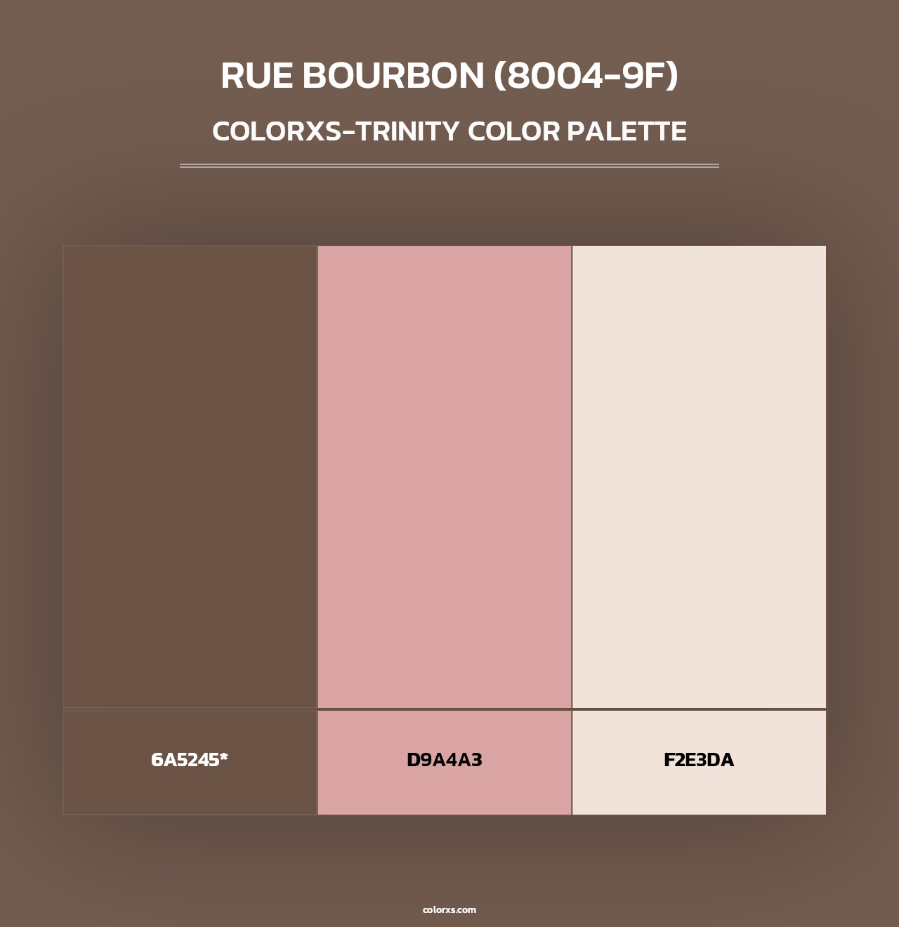Rue Bourbon (8004-9F) - Colorxs Trinity Palette